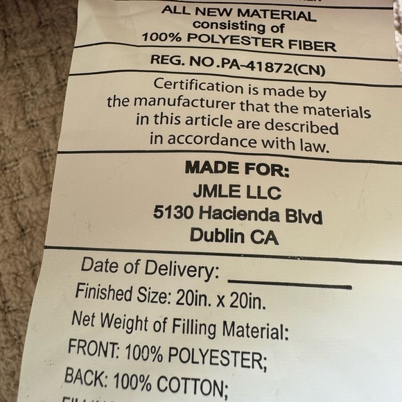 Christmas Gingerbread Town Embroidered Pillow. - Picture 6 of 8